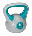 SPORTNOW 10kg Kettle Bell with Handle for Home Gym, Light Blue and Grey