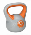 SPORTNOW 8kg Kettle Bell with Handle for Home Gym, Orange and Grey