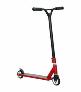 HOMCOM Stunt Scooter Entry Level Tricks Scooter for 14+ Beginners, Red