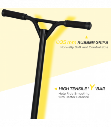 HOMCOM Stunt Scooter Entry Level Tricks Scooter for 14+ Beginners, Red