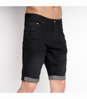Mustone Denim Shorts Black Wash - W30