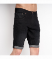 Mustone Denim Shorts Black Wash - W30