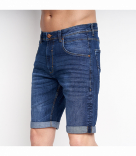 Mustone Denim Shorts Dark Stone Wash W30