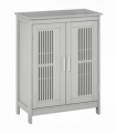 kleankin Bathroom Cabinet, Freestanding Floor Cabinet with Storage, Grey