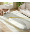HOMCOM Machine Washable Rug, Allergy-Friendly Floor Carpet, Cream White