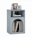 HOMCOM Bedside Table, Modern Bedside Cabinet for Bedroom, Grey