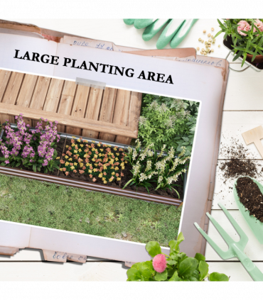 Outsunny Galvanised Raised Bed for Garden, Outdoor Elevated Planter Box, Brown