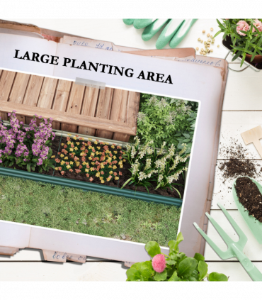 Outsunny Galvanised Raised Bed for Garden, Outdoor Elevated Planter Box Green