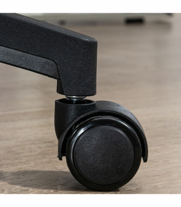 Vinsetto Mesh Chair with Headrest, 4D Lumbar Support, Flip-up Arm, Black