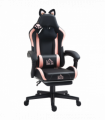 HOMCOM Gaming Chair with Footrest, Reclining Computer Chair, Black