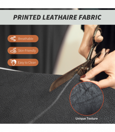 HOMCOM Office Chair, High Back Leathaire Desk Chair for Home, Black