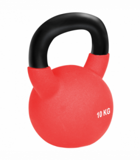 HOMCOM 10KG Kettlebell with Soft Body and Non-Slip Handle, Red