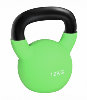 HOMCOM 12KG Kettlebell with Soft Body and Non-Slip Handle, Green