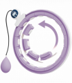 SPORTNOW Smart Weighted Hula Hoop with 16 Detachable Knots, Purple