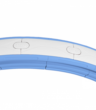 SPORTNOW Smart Weighted Hula Hoop with 16 Detachable Knots, Light Blue