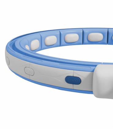 SPORTNOW Smart Weighted Hula Hoop with 16 Detachable Knots, Light Blue