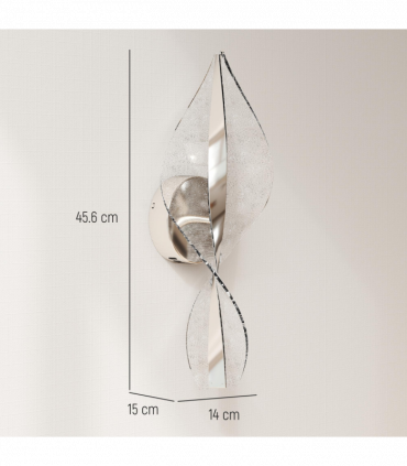 HOMCOM Led Wall Lamp 2 Pack, Modern Indoor Spiral Wall Light, Silver