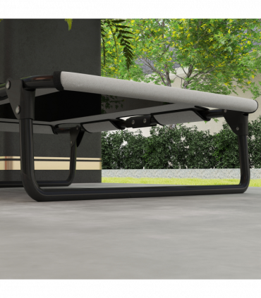 PawHut Raised Dog Bed with Breathable Mesh for S & M Dogs, Light Grey