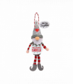 Pre-personalised Snowglobe Santa Elf Christmas Tree Decoration - Isabella