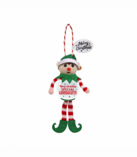 Pre-personalised Snowglobe Elf Christmas Tree Decoration - Special Granddaughter