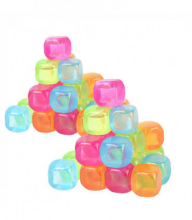 Vinsani 40pcs Multicoloured Ice Cubes