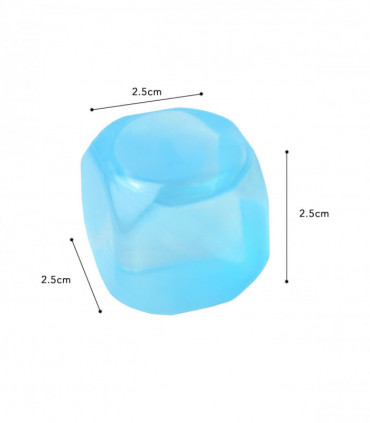 Vinsani 60pcs Multicoloured Ice Cubes