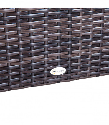 6 PCS Rattan Funiture Set-Brown/Beige