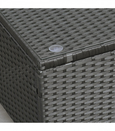 Rattan Coffee Table-Black