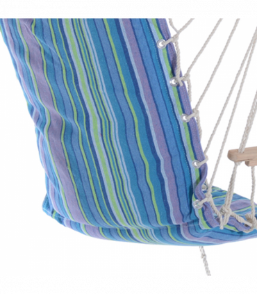 Hanging Swing Chair-Multi-Color/White Rope