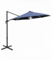 3(m) LED Cantilever Parasol Outdoor with Base Solar Lights Blue