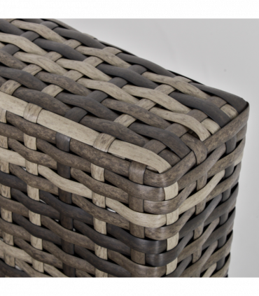 Outdoor Garden Furniture Rattan Single Sofa with Cushions