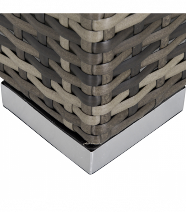 Rattan Corner Sofa Garden Rattan Furniture Single Sofa Chair Dark Grey