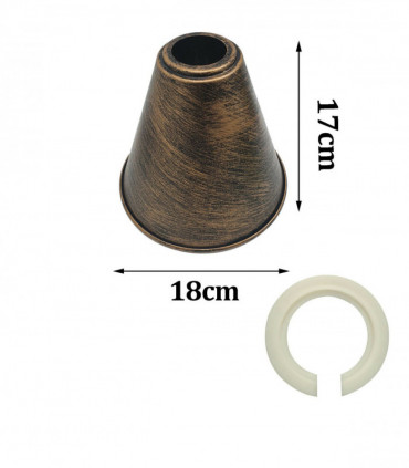 Large Easy Fit Pendant Light Shade 18cm Metal Lampshade Wall Lamp