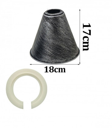 Large Easy Fit Pendant Light Shade 18cm Metal Lampshade Wall Lamp