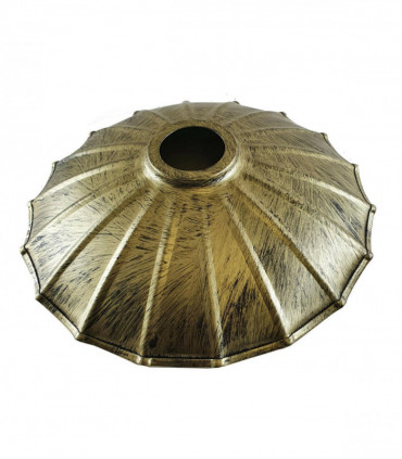 Vintage Industrial Ceiling Pendant Light Rustic Lampshade Easy Fit Wavy Shade UK