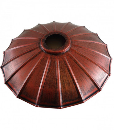 Vintage Industrial Ceiling Pendant Light Rustic Lampshade Easy Fit Wavy Shade UK
