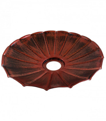 Vintage Industrial Ceiling Pendant Light Rustic Lampshade Easy Fit Wavy Shade UK