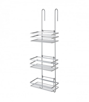 3 Tier Non Rust Hanging Shower Caddy Bathroom Organiser in Silver