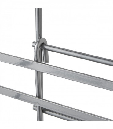 3 Tier Non Rust Hanging Shower Caddy Bathroom Organiser in Silver