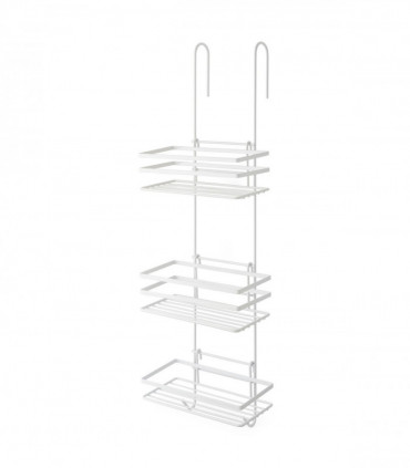 3 Tier Non Rust Hanging Shower Caddy Bathroom Organiser in White