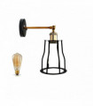 Morden Industrial Black Mug shape Wall Light  Adjustable Indoor Wall Sconce