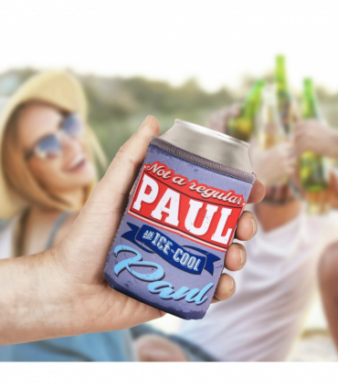 Pre-personalised Can Cooler Gift - A