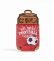 Pre-personalised Can Cooler Gift - Football (Red & White)