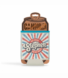 Pre-personalised Can Cooler Gift - Stephen