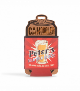 Pre-personalised Can Cooler Gift - Peter