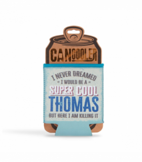 Pre-personalised Can Cooler Gift - Thomas