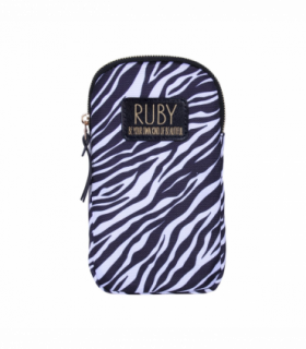 Pre-personalised Eco-Friendly Phone Bag With Strap - Ruby