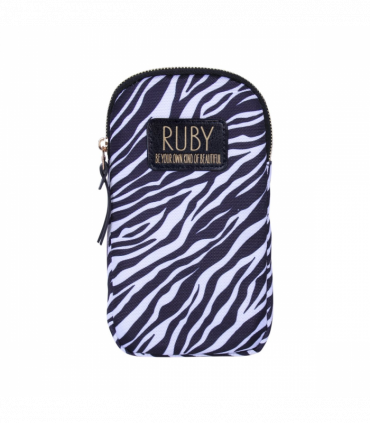 Pre-personalised Eco-Friendly Phone Bag With Strap - Ruby