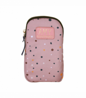Pre-personalised Eco-Friendly Phone Bag With Strap - Amy