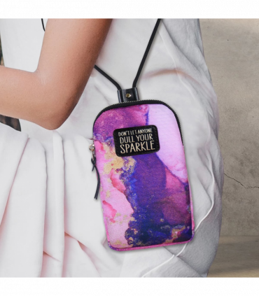 Pre-personalised Eco-Friendly Phone Bag - Don't let anyone dull your sparkle